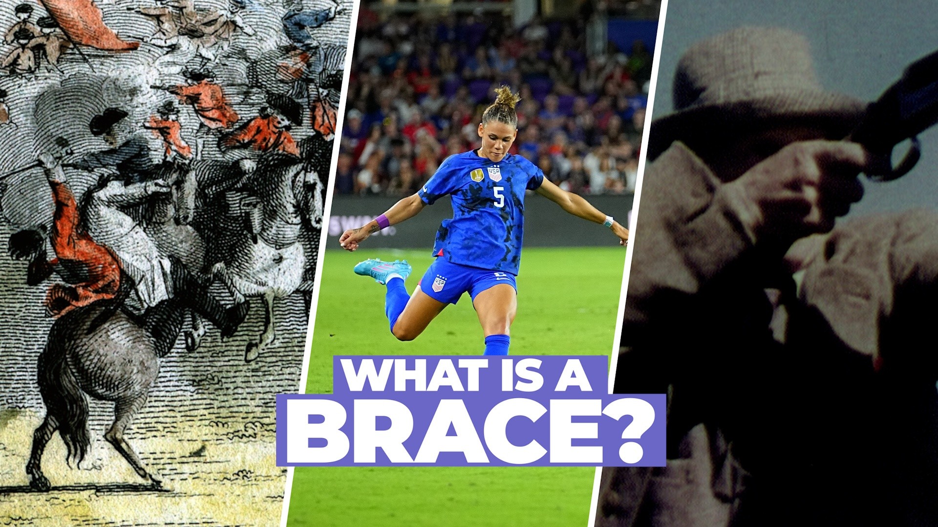 What is a brace in soccer?
