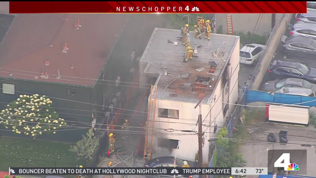 Fire Damages East LA Residence – NBC Los Angeles