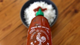 In this photo illustration, a bottle of Huy Fong Foods Sriracha sauce is displayed on June 10, 2022 in San Anselmo, California.