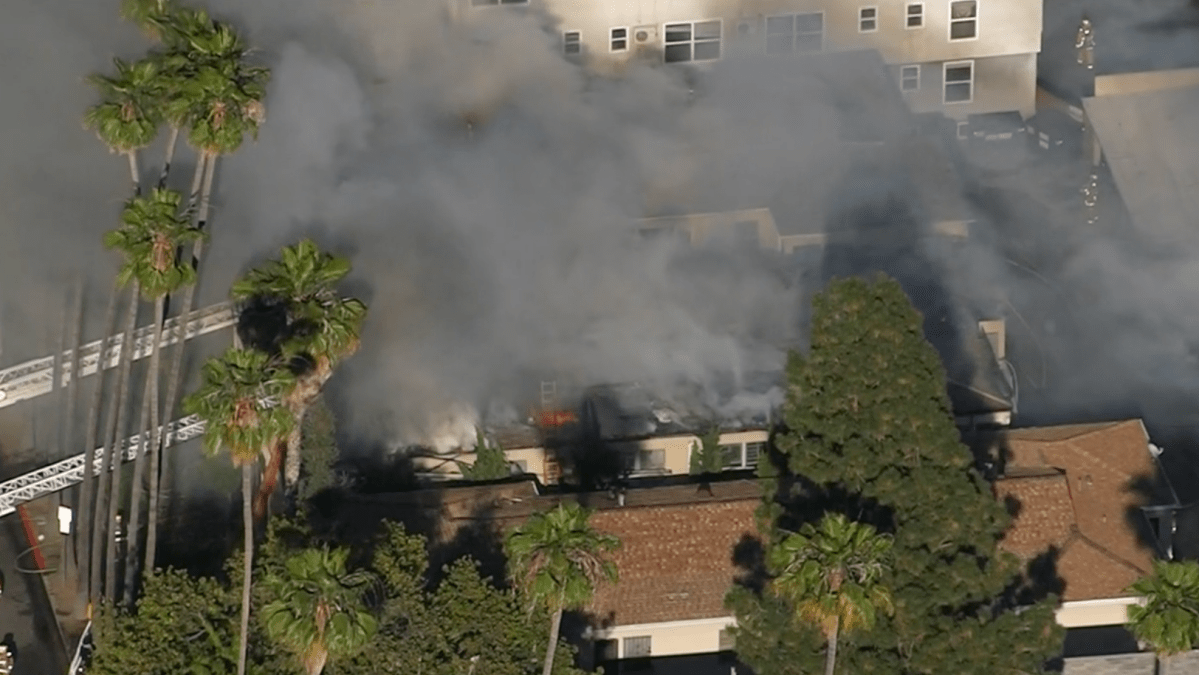 Twostory Hollywood apartment fire under investigation NBC Los Angeles