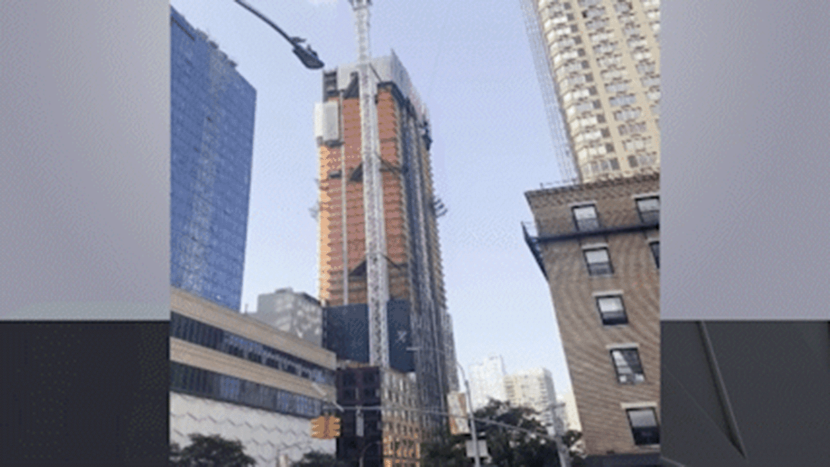 Crane on Manhattan skyscraper on fire, partially collapses: Officials – NBC Los Angeles - Vimarsana News