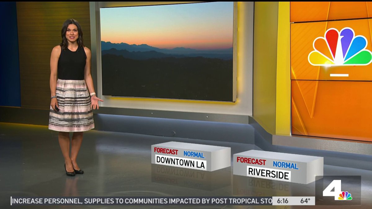First Alert Forecast: Below-normal temperatures – NBC Los Angeles