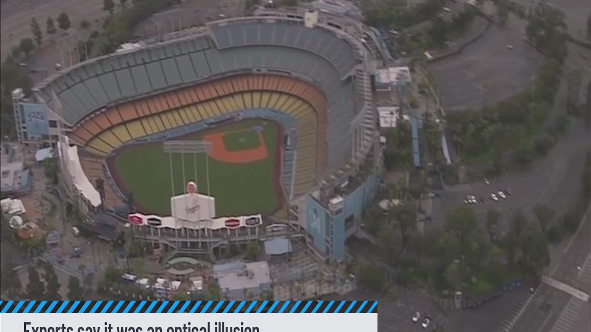 Dodger Stadium completely flooded by Tropical Storm Hilary