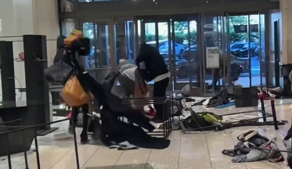Nordstrom Westfield Topanga Mall is ransacked by gang of FIFTY