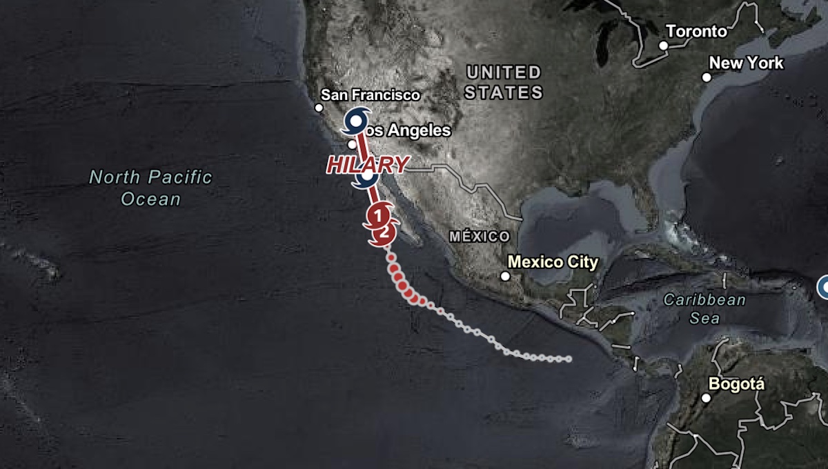 Map: Track Tropical Storm Hilary – NBC Los Angeles