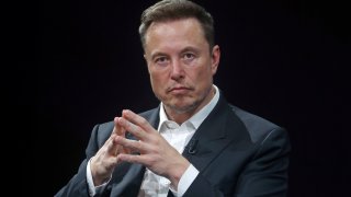 Chief Executive Officer of SpaceX and Tesla and owner of Twitter, Elon Musk attends the Viva Technology conference dedicated to innovation and startups at the Porte de Versailles exhibition centre on June 16, 2023 in Paris, France.