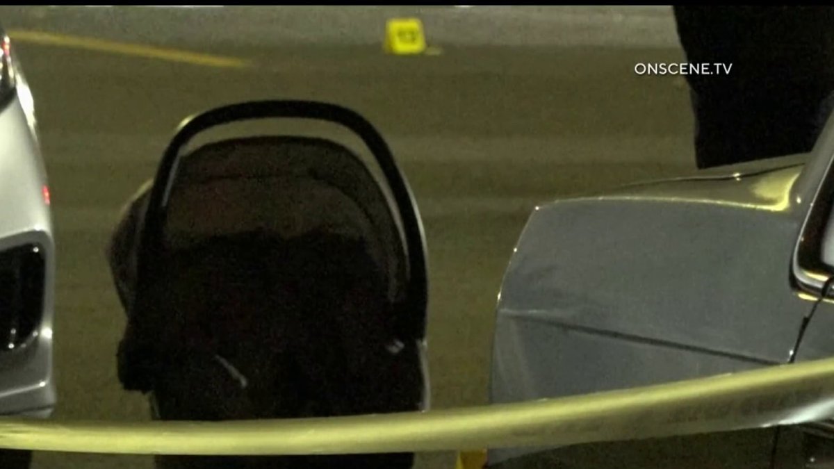 Man, woman shot and killed in car with baby in back seat – NBC Los Angeles