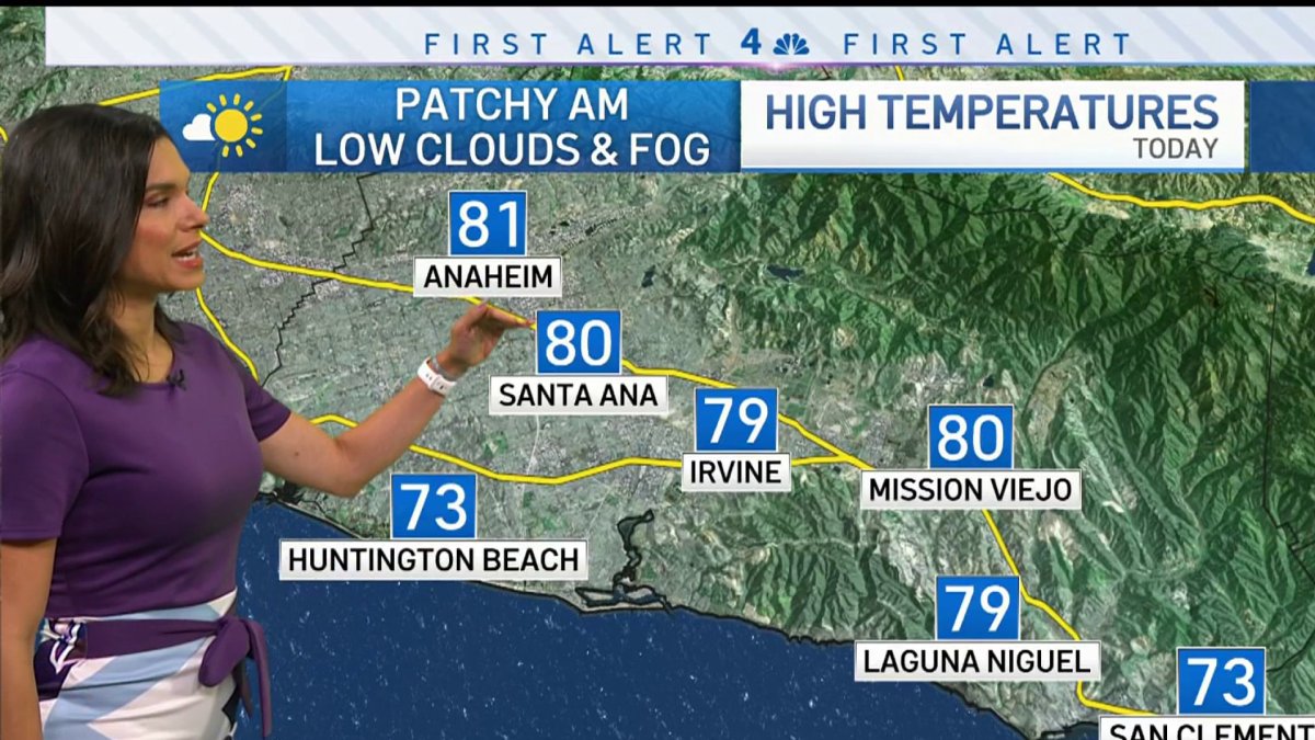 First Alert Forecast: Cooler than normal temperatures – NBC Los Angeles