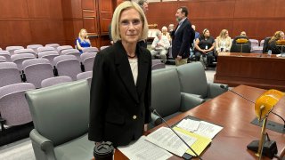 Former Connecticut U.S. Attorney Nora Dannehy appears at her Wednesday, Sept. 20, 2023, confirmation hearing on her nomination to the Connecticut State Supreme Court at the Connecticut Legislative Office Building in Hartford, Conn. Dannehy told state lawmakers she resigned from the Trump-Russia probe because of her concerns with public comments made by then-US Attorney General William Barr.