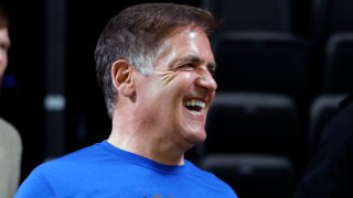 DALLAS, TEXAS – FEBRUARY 23: Owner Mark Cuban of the Dallas Mavericks leaves the court after the game against the San Antonio Spurs at American Airlines Center on February 23, 2023 in Dallas, Texas.