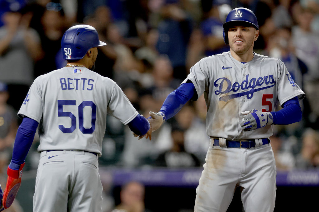 Freddie Freeman of the Los Angeles Dodgers receives his World Series  News Photo - Getty Images