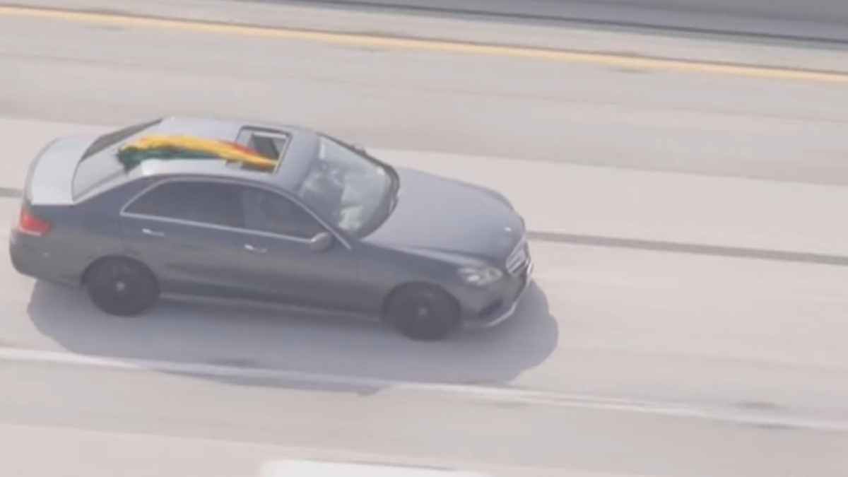 Police chase possible Grand Auto Theft suspect in the Los Angeles area