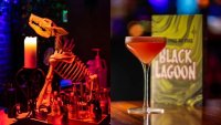Eerie cocktails and dastardly decor will frightfully festoon this pop-up bar