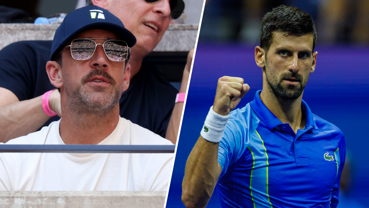 Aaron Rodgers scratches watching Novak Djokovic at US Open off bucket