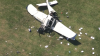 2 hospitalized after small plane crashes on soccer field in Wilmington