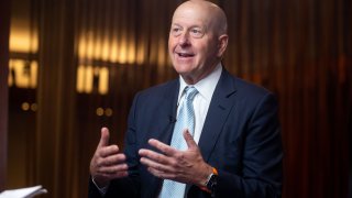 David Solomon, chief executive officer of Goldman Sachs Group Inc., at the Goldman Sachs Financial Services Conference in New York, Dec. 6, 2022.