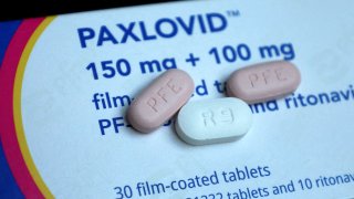 Paxlovid, Pfizer’s antiviral medication to treat the coronavirus disease, is displayed in this picture taken on Oct. 7, 2022.