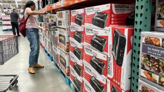 A customer shops at a Costco store on October 2, 2023 in San Francisco, California.