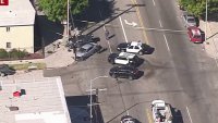 7 people hurt in 3-car crash in South LA