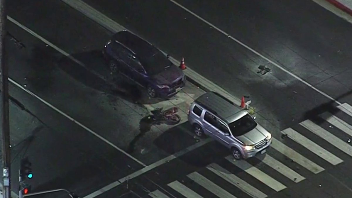2 motorcycles, 4 cars crash in Azusa NBC Los Angeles
