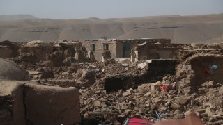 File. A view of rubbles after 6.3 magnitude earthquake struck Afghanistan’s western province of Herat on October 15, 2023. A strong earthquake has struck Herat in western Afghanistan, just days after two powerful tremors caused massive damage in the same region.