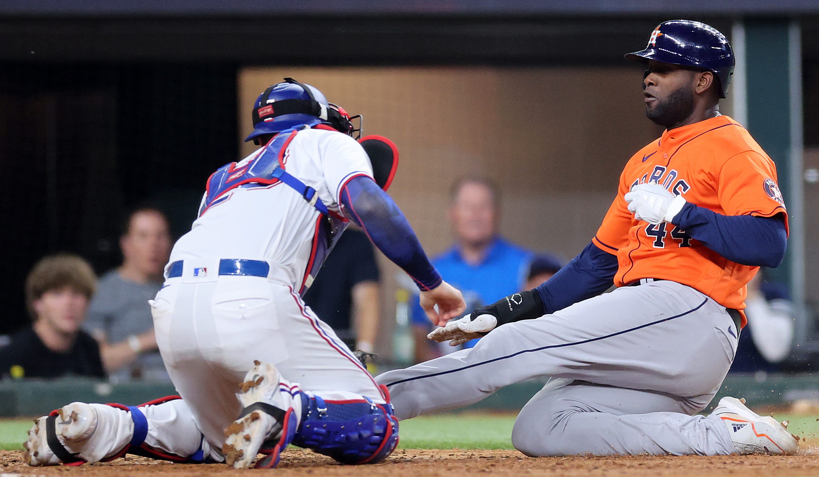 Leody Taveras and Nathaniel Lowe of the Texas Rangers celebrate an News  Photo - Getty Images