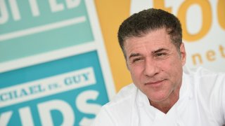 Chef Michael Chiarello poses at the KitchenAid Culinary Demonstrations during the 2015 Food Network & Cooking Channel South Beach Wine & Food Festival