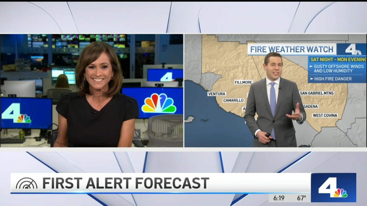 First Alert Forecast: Windy Weekend – NBC Los Angeles