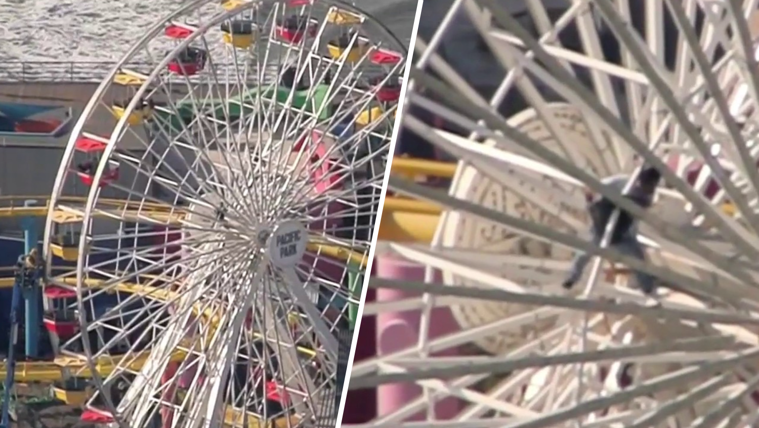 Man Claiming To Have Bomb Climbs Santa Monica Pier Ferris Wheel – NBC ...