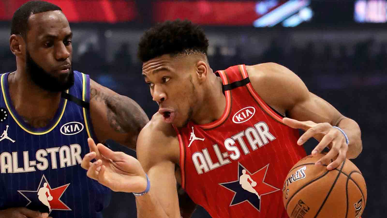 The most players from one team in an NBA All-Star Game