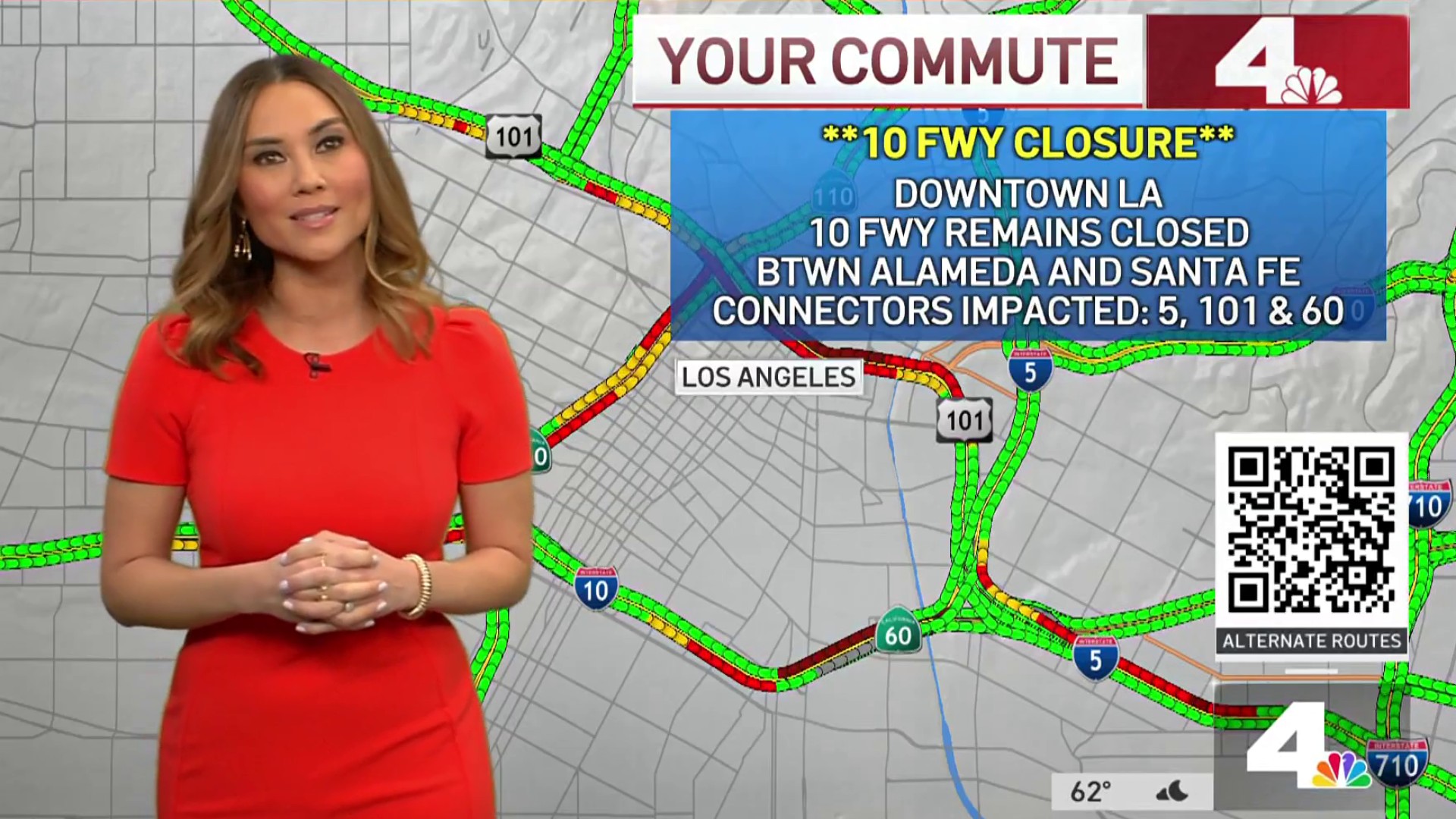 10 Freeway to remain closed drivers urged to avoid downtown LA