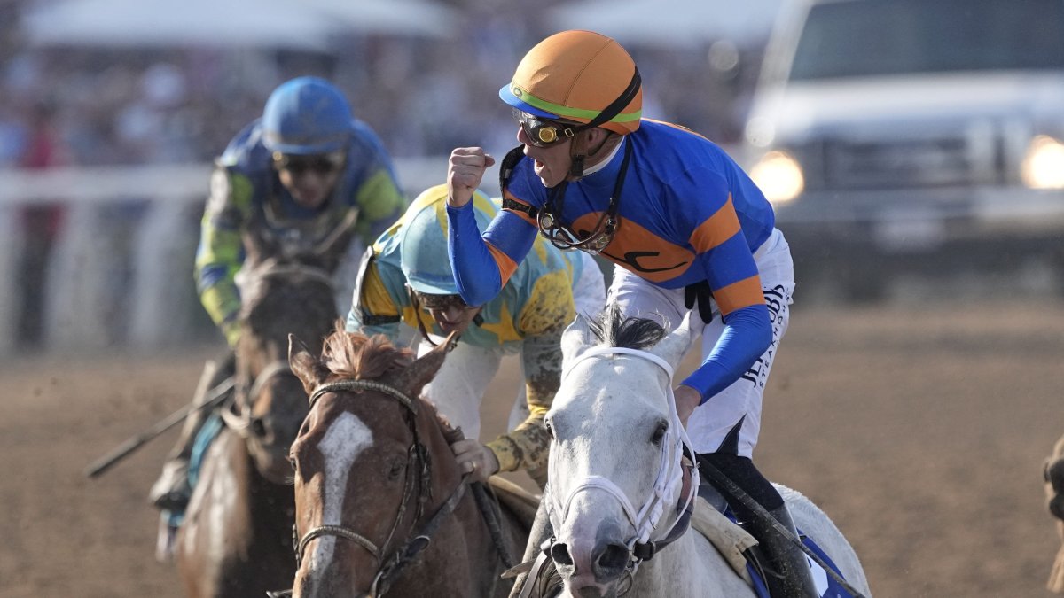 White Abarrio wins 6M 2023 Breeders’ Cup Classic NBC Los Angeles