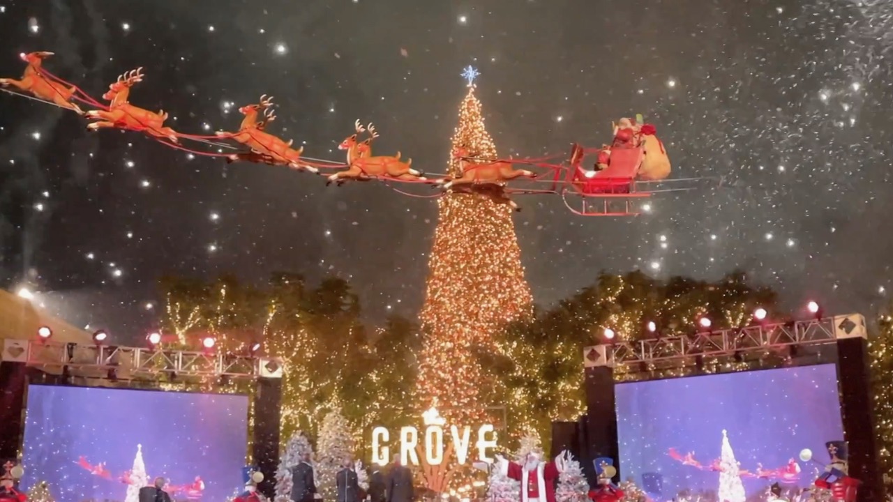 Nightly 'snowfall' returns to the Grove in L.A. and the Americana in  Glendale next week
