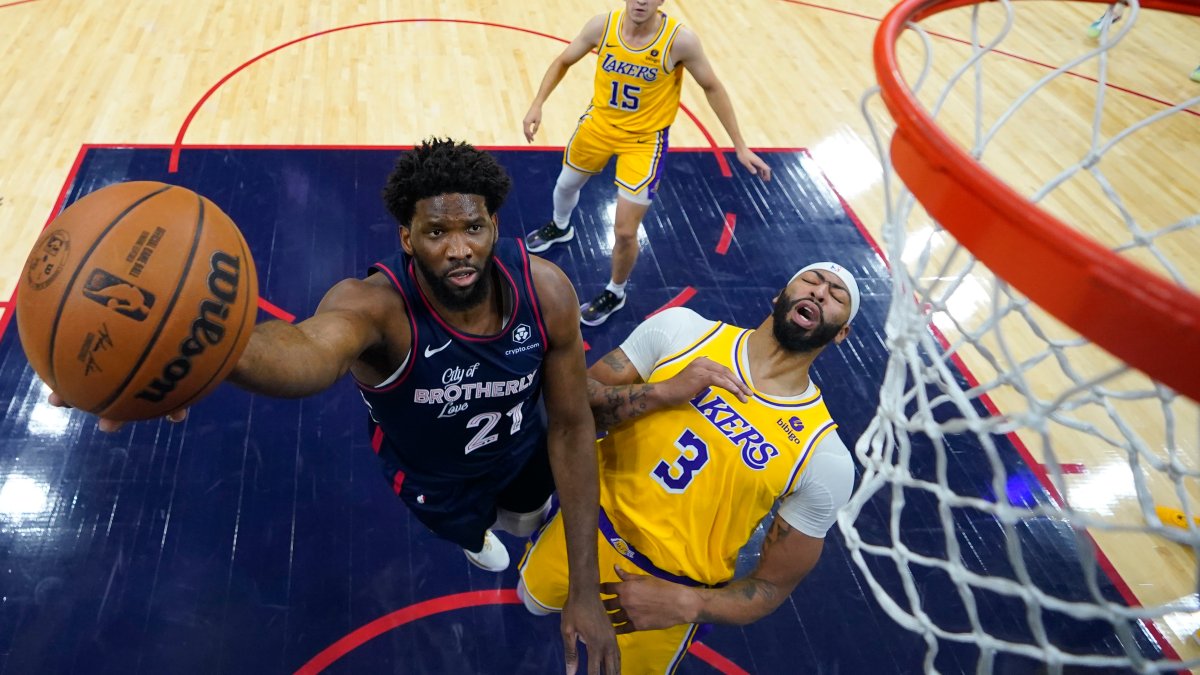 Joel Embiid records triple-double in Sixers rout of Lakers 138-94 – NBC Los Angeles