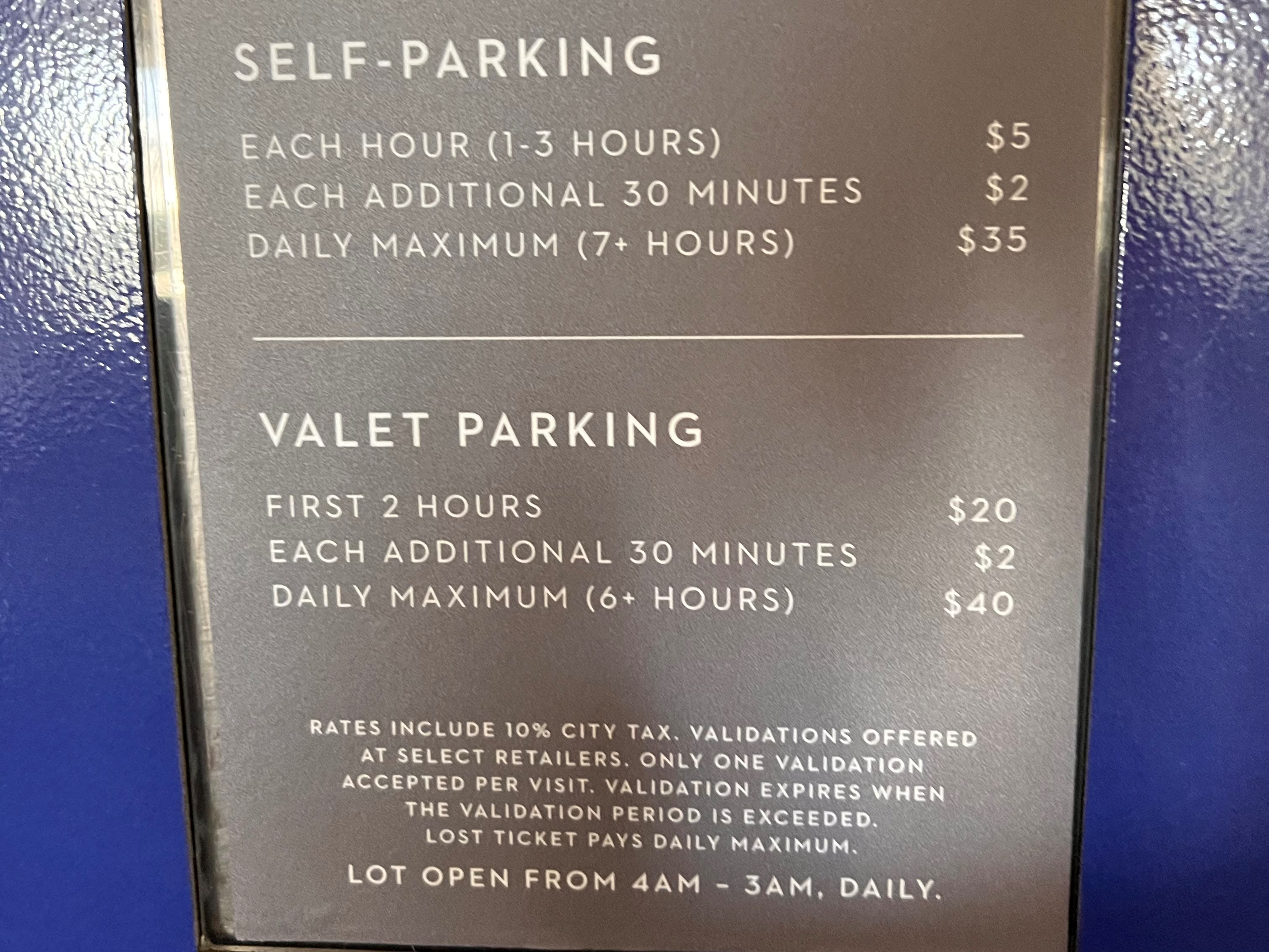 The Grove Parking Validation Amc