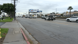 A man was killed Tuesday Nov. 14, 2023 on this stretch of road in Harbor Gateway.