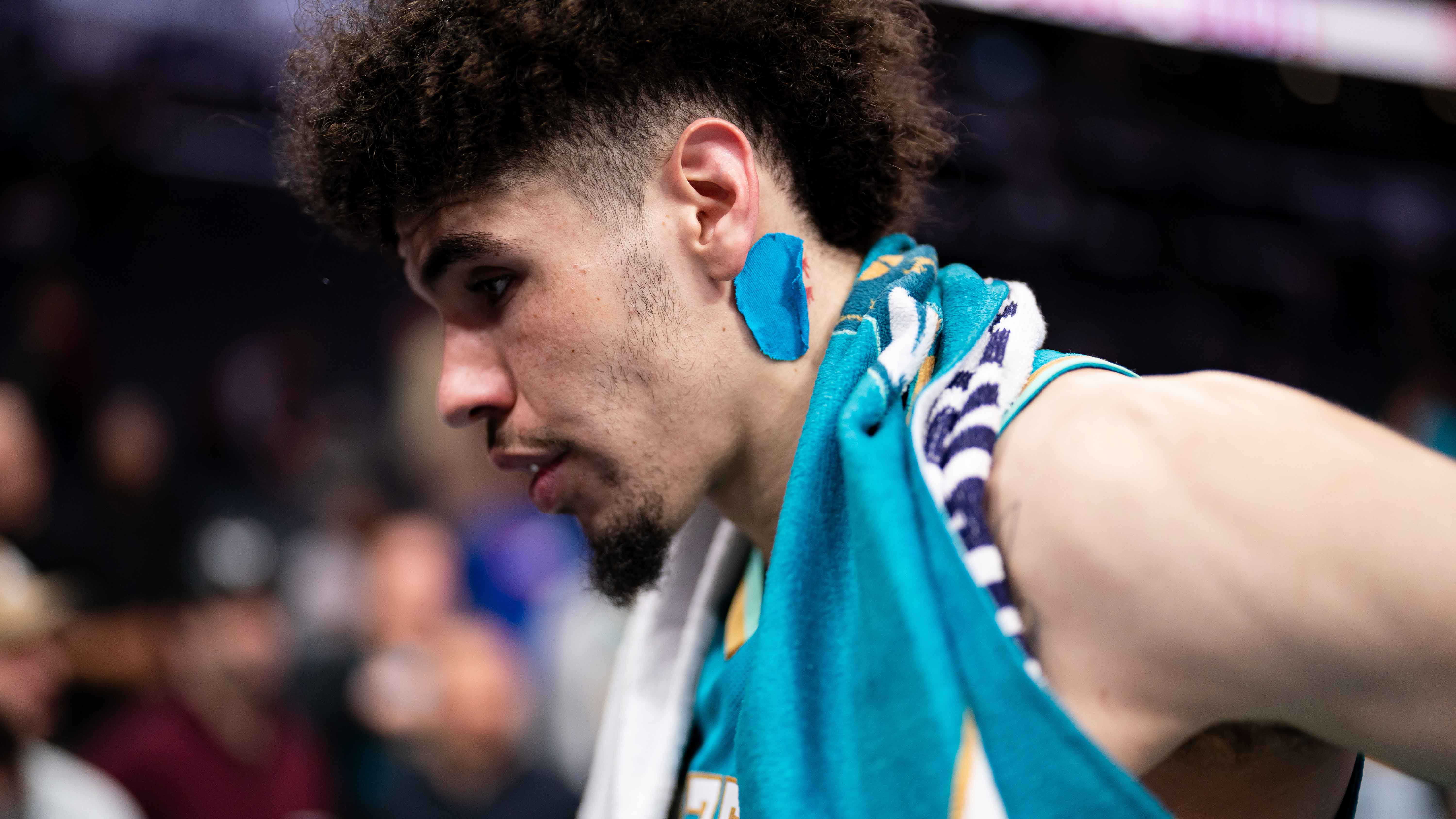 NBA orders LaMelo Ball of Hornets to cover up tattoo below his ear