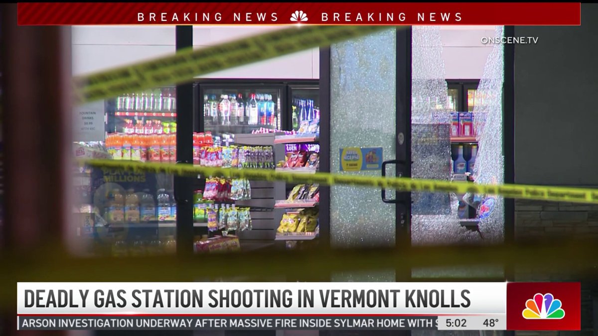 Search for gunman who opened fire at South LA gas station – NBC Los Angeles