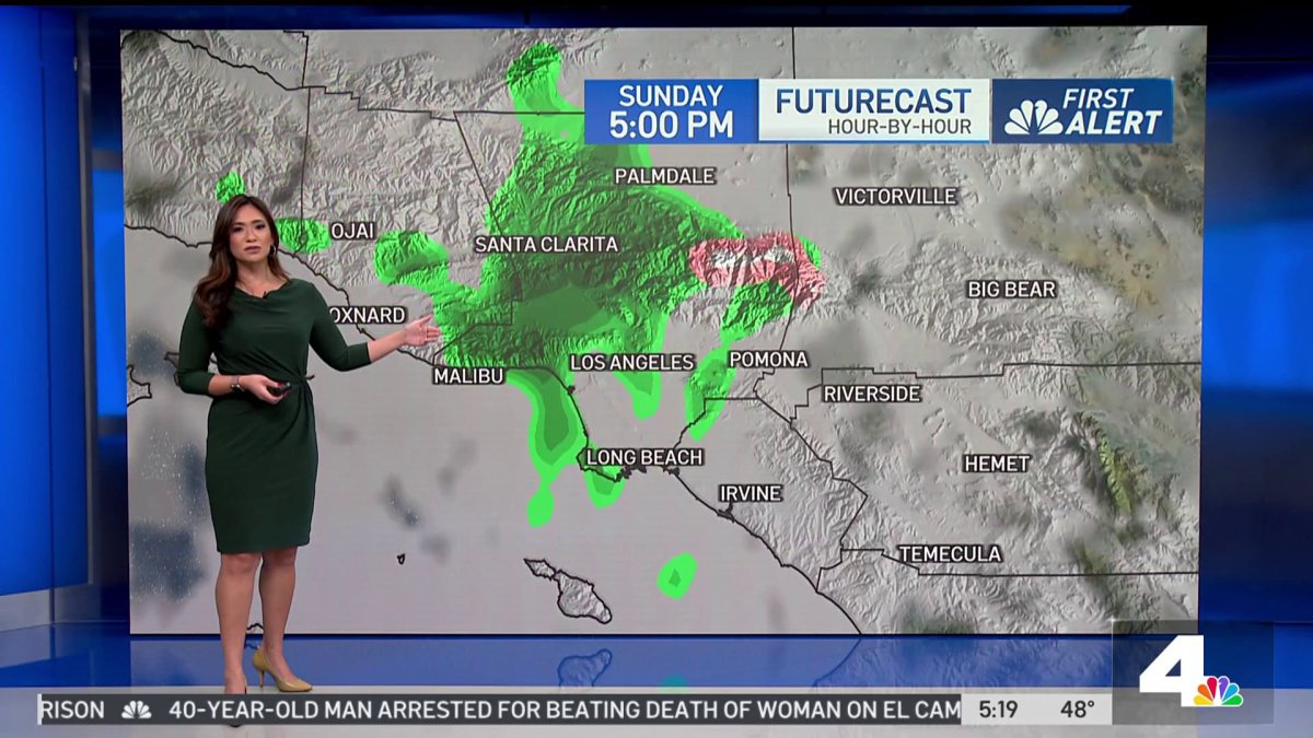 First Alert Forecast: Chance of rain this weekend – NBC Los Angeles