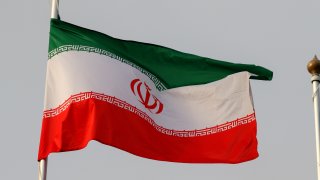 The national flag of the Islamic Republic of Iran