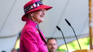 Queen Margrethe of Denmark gives the inauguration speech for a new national park on May 29th 2018 in Esrum, Denmark. The new national park, which is called 'Kings Northern Zealand',will be the 5th of its kind in Denmark and close to Copenhagen.
