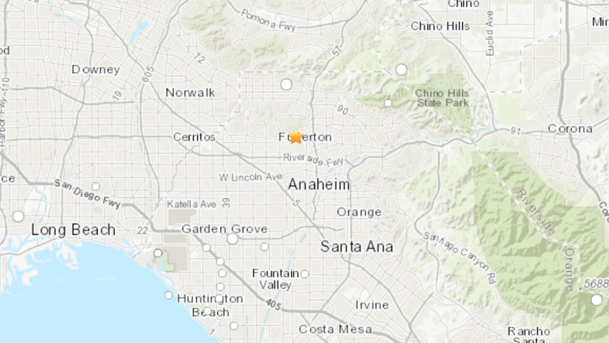 Earthquakes today fullerton