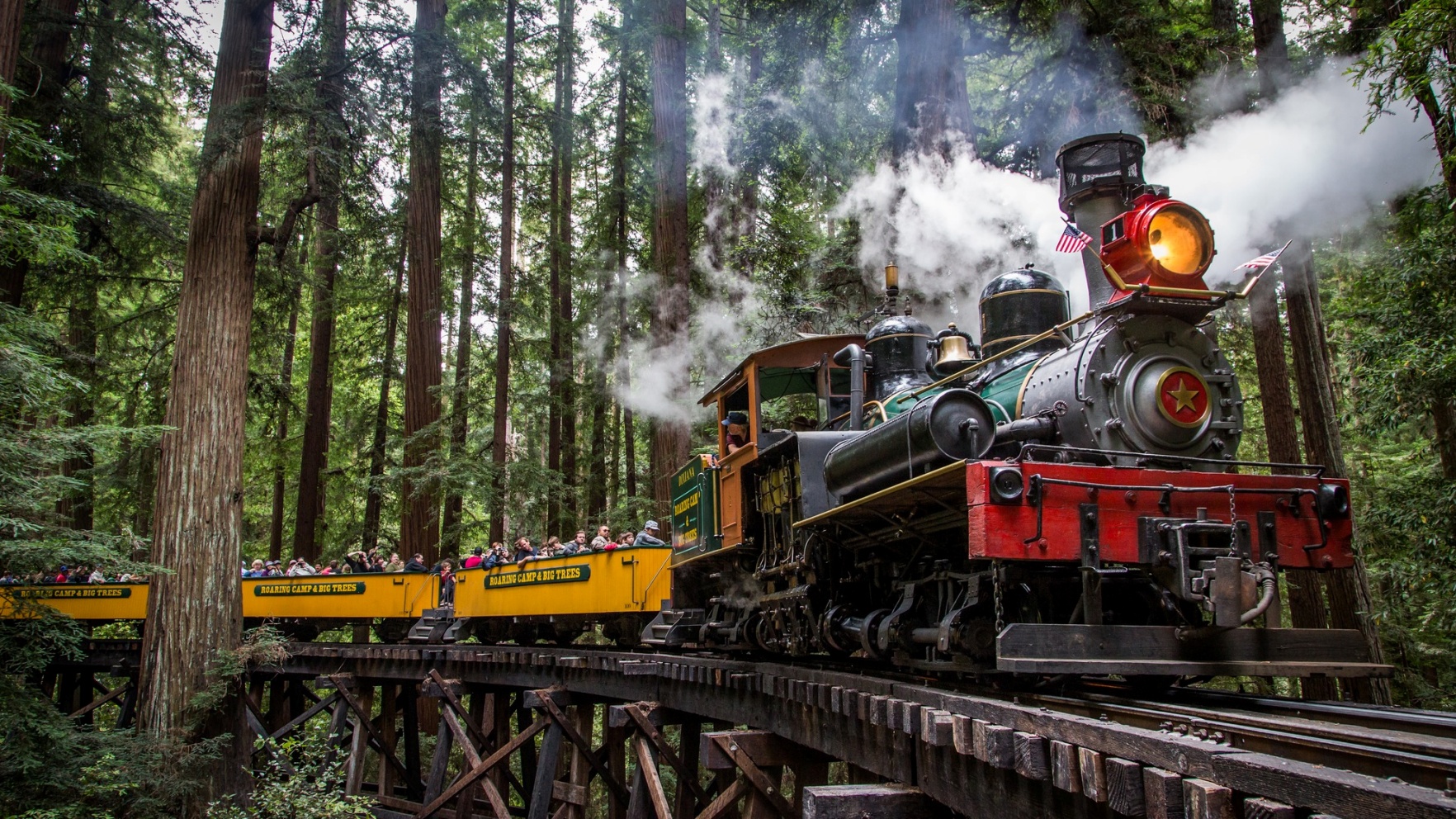 Train buffs are Roaring into the season at this festive Felton railroad