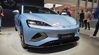 BYD launched the BYD Seal in Europe at the IAA auto show in Munich, Germany. The electric sedan has a starting price of 44,900 euros ($48,479).