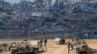 Photo of Israel-Gaza border.