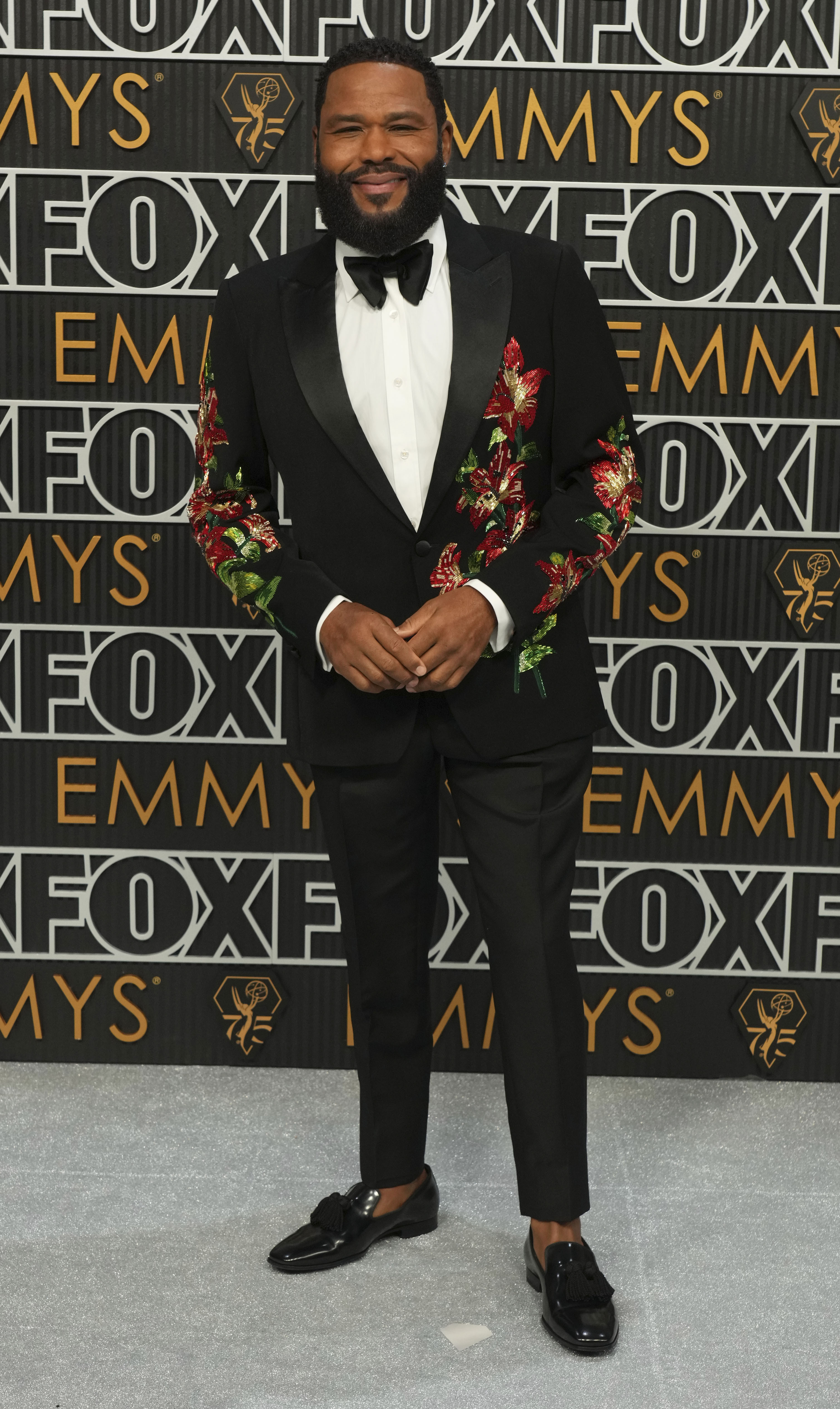 Host Anthony Anderson poses for a Red Carpet portrait at the 75th Emmy Awards on Monday, Jan. 15, 2024 at the Peacock Theater in Los Angeles. (Photo by Jordan Strauss/Invision for the Television Academy/AP Images)