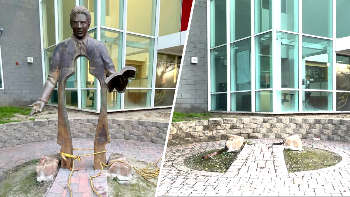 Statue of Marco Firebaugh stolen from high school in Lynwood NBC Los