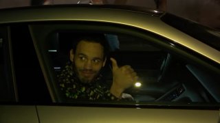 World champion boxer Julio César Chávez Jr. gives a thumbs up after being released from police custody in Los Angeles on Thursday, Jan. 11, 2024.