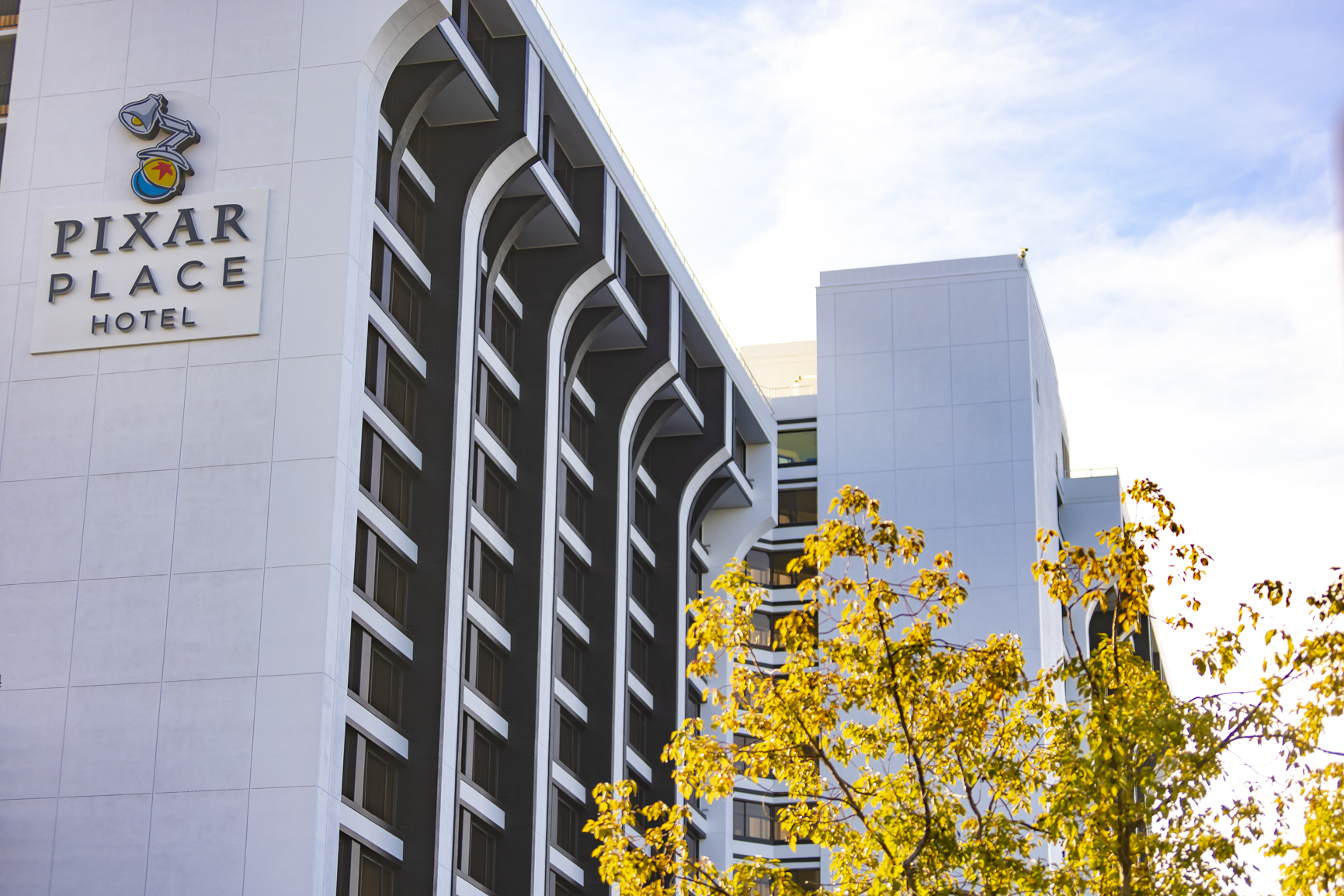 Pixar Place Hotel opens at Disneyland Resort with character art