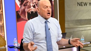 Jim Cramer on the set of Mad Money, August 18, 2022.